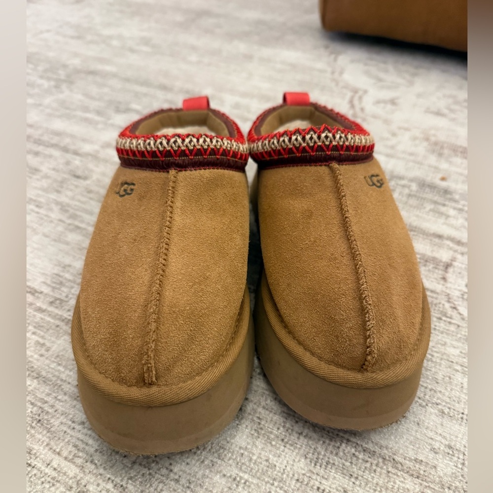 UGG Tasman Slipper with Red Trim
